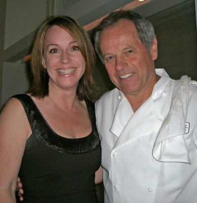 Michelle Poole working with Wolfgang Puck